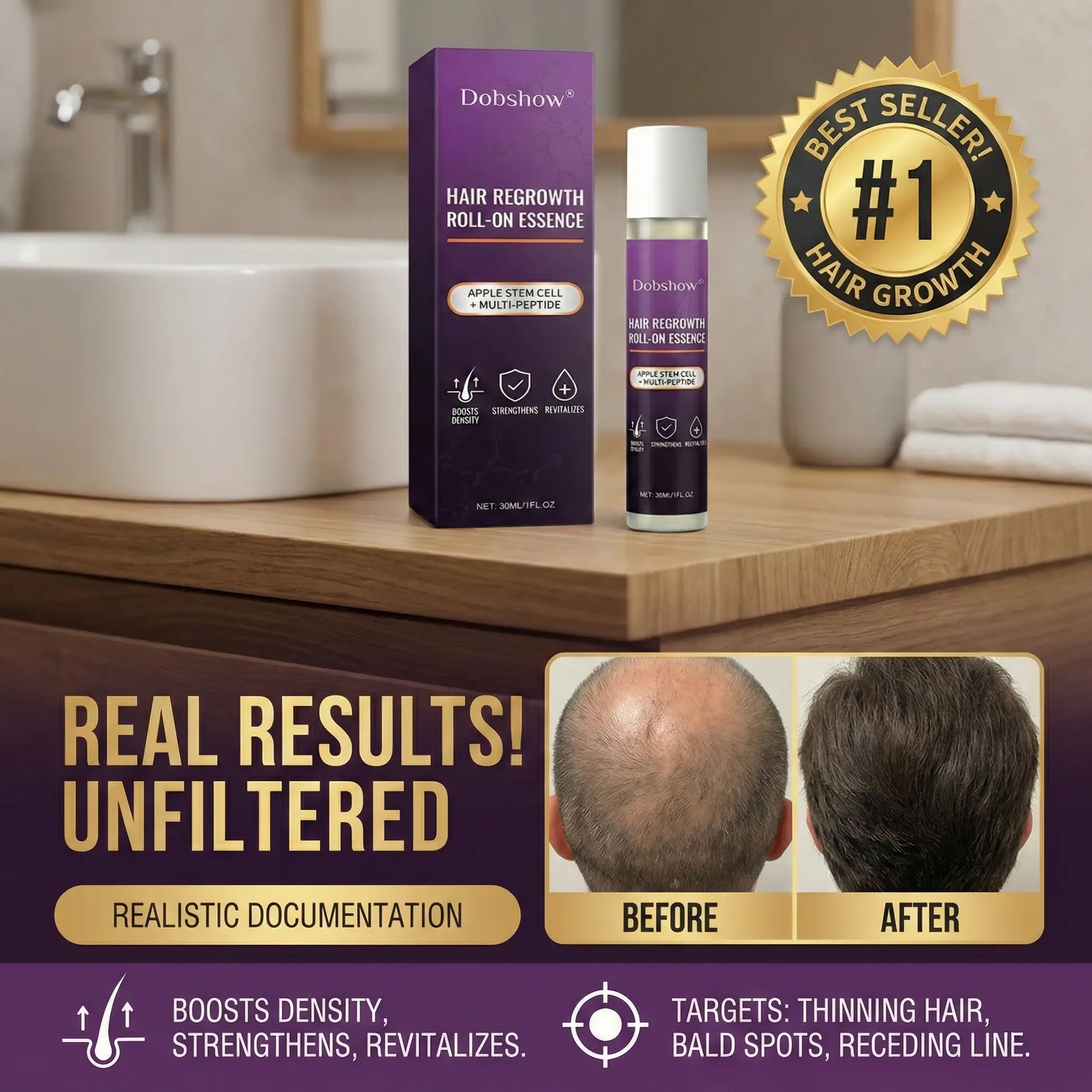 Рол-он есенция Dobshow® Hair Regrowth Care - Image 2