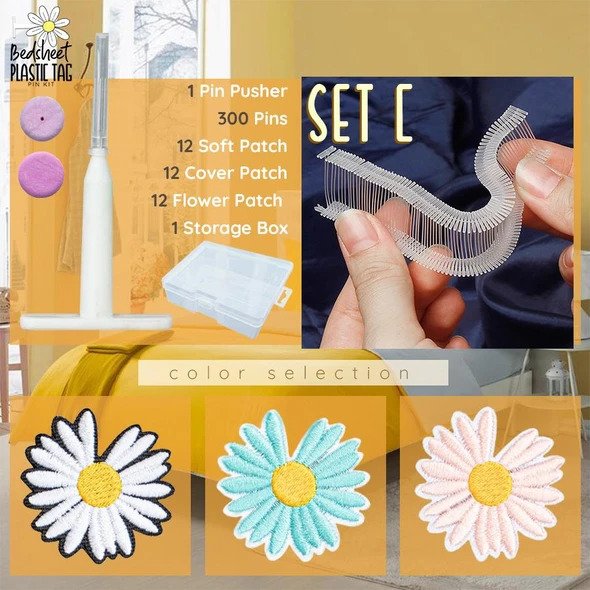 Комплект щифтове за пластмасови етикети за чаршаф