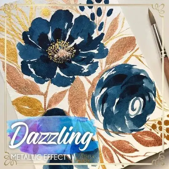 Paintic Metallic Watercolor Set (12 цвята) - Image 2