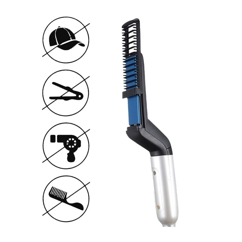 Многофункционален гребен за коса, преса за изправяне на брада - Image 4