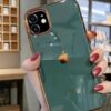 Луксозна галванизирана броня с лъскаво покритие с лого за iphone