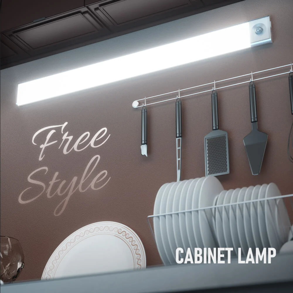 Акумулаторни лампи за килера със сензор за движение